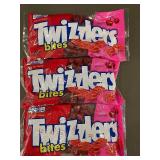 2 back - Lot of 3 Bags of Twizzlers Bites Cherry Flavor (16 oz each)