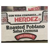 GA 3 - Herdez Roasted Poblano Salsa Cremosa 15.3 OZ - Pack of 6