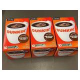 3 Boxes of Dunkin