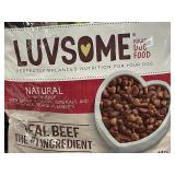 Luvsome Adult Dog Food with Real Beef, 15.5 lb