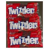 2 back - Lot of 3 Packs of Twizzlers Strawberry Licorice 16 oz