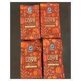 Caribou Coffee Pumpkin Love Ground Coffee - 4 Bags, 11 oz Each