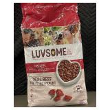 Luvsome Adult Dog Food with Real Beef, 15.5 lb
