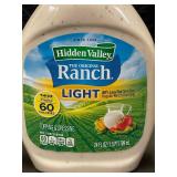 FL 5 - Lot of 3 Hidden Valley Light Ranch Dressing (24 fl oz each)