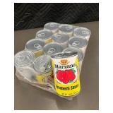 2 back - Marzano Spaghetti Sauce - 15 oz Cans, Pack of 12