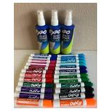 Dry Erase Markers and Board Cleaner