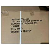 White Glass Dry Erase Board