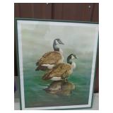 Small dog carrier & duck picture. As shown.