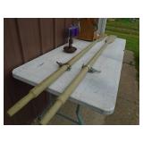 Boat oars & lowrance box. As shown.