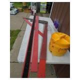 Large plastic square & straight edges. As shown.