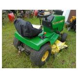John Deere 180 rider. Kawasaki motor. 42 deck. Works as it should. As shown.