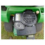 John Deere GX75 rider. Used condition. Belt might need adjustment. As shown.