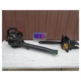 Mac 3818 16 chainsaw with Craftsman blower. Fires on ether. As shown.