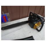 Mac 3818 16 chainsaw with Craftsman blower. Fires on ether. As shown.