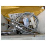 Box of electrical & hardware. As shown.