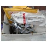 Box of electrical & hardware. As shown.