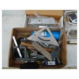 Misc tools, door closures & stainless door handles. As shown.