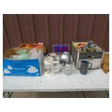 Assorted household candles & misc. As shown.