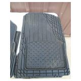 3 sets of floor mats. 1 weathertech. As shown.