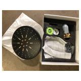 BWE Single Handle 1-Spray Square Shower Faucet Set 2.5 GPM with High Pressure Shower Head in. Matte Black (Valve Included)    Customer Returns See Pictures