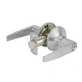 Lot of Global Door Controls Franklin Collection Modern Brushed Chrome Grade 3 Entry Door Handle with Lock   Customer Returns See Pictures