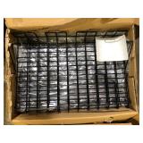 Lot of 22-1/2 in. W x 14 in. D Black Sloping Wire Shelf with 3 in. Lip (Pack of 6) by Econoco (18 Pieces) Customer Returns See Pictures