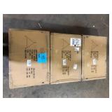 Lot of 22-1/2 in. W x 14 in. D Black Sloping Wire Shelf with 3 in. Lip (Pack of 6) by Econoco (18 Pieces) Customer Returns See Pictures