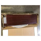 StyleWell 43 in. Dark Brown Wood 3-Shelf Classic Bookcase with Adjustable Shelves Customer Returns See Pictures