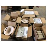 Lot of Assorted Bathroom  Sinks Various Models and Conditions  Customer Returns See Pictures