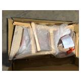 Light Beige Counter Height Chair (Set of 2)  Customer Returns See Pictures
