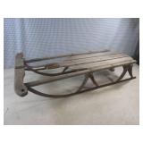 (F-2) Vintage Snow Sled 32 1/2" Lon...