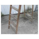 (FD) Vintage 8 Ft Wood Ladder...