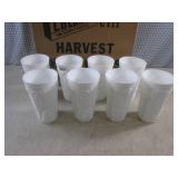 (D-2) 8 Vintage Milk Glass Harvest ...