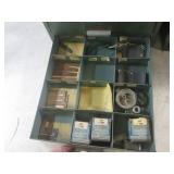 (F-3) 2 Vintage Metal 4-Drawer Orga...