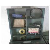 (F-3) 2 Vintage Metal 4-Drawer Orga...