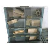 (F-3) 2 Vintage Metal 4-Drawer Orga...