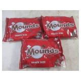 (B-2) 3 Bags of Snack Size Mounds C...