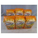 (B-3) 6 Bags of Gold Fish Snack Cra...