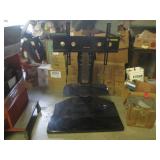 (FRNT) TV Stand with Black Glass Sh...