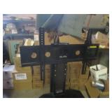 (FRNT) TV Stand with Black Glass Sh...