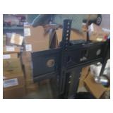 (FRNT) TV Stand with Black Glass Sh...