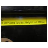 (FRNT) TV Stand with Black Glass Sh...