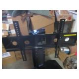 (FRNT) TV Stand with Black Glass Sh...