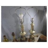 (BR3) Assorted Vintage Lamps and Sh...