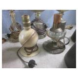 (BR3) Assorted Vintage Lamps and Sh...