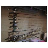 (G-1) Assortment of Fishing Rods wi...