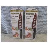 (H-1) 2 Kitchen Copper Knives...