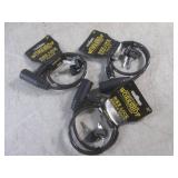 3) 21" Cable Bike Locks with Keys...
