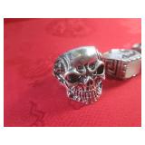 (CNTR) 3 Stainless Steel Biker Ring...