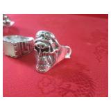 (CNTR) 3 Stainless Steel Biker Ring...